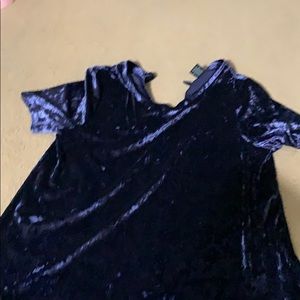 velvet navy shirt very cute!!